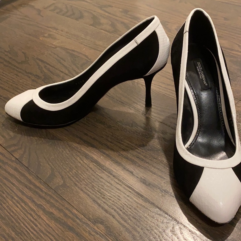 Dolce & Gabbana stilettos. Black/white size 37.5